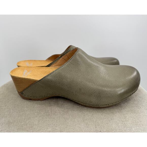 Dansko Clog Tallulah Milled Burnished Ivy Olive Green Mule NWB 41 10 10.5 - Picture 1 of 6